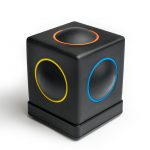 Side view of Skoog - yellow / blue
